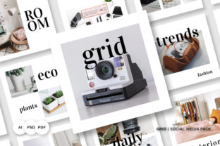 Grid Social Media Pack: A Versatile Design Asset