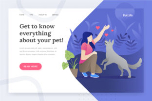 Pet Life Landing Page Illustration