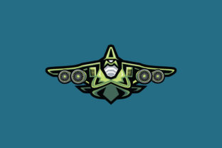 Robo Plane E Sports Logo