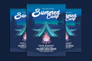 Summer Camp Event Design: Professional PSD Files for Print