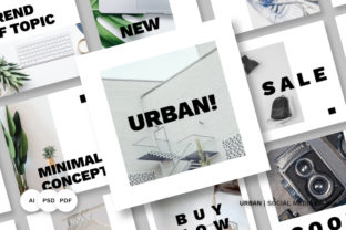 Urban Social Media Pack: A Versatile Design Solution for Modern Marketers