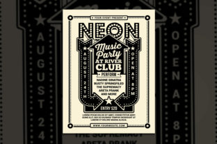 Vintage Neon Music Party